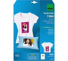SIGEL Inkjet-Transfer T-Shirt A4 helle Textilien 10 feuilles, IP651