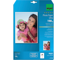 SIGEL InkJet Photo Paper Ultra A4 190g satin mat 20 fll., IP666