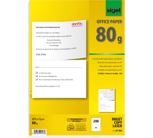SIGEL Papier spcial A4 blanc, 200 Stk.A5 / 100 fl., LP202