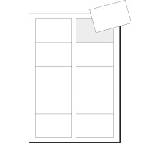SIGEL Cartes de visite 85x55mm blanc, 250g 800 pcs., LP802