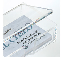 SIGEL Box cartes de visite transp. 98x68x29mm, 80 cartes, VA112