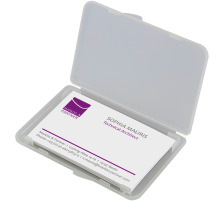 SIGEL Etui cartes de visite 89x57mm transparent pour 25 cartes, VA140