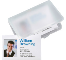 SIGEL Etui cartes de visite 89x57mm transparent pour 25 cartes, VA140