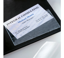 SIGEL Poches cartes visite 90x55mm 100 pcs., VZ115