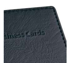 SIGEL Portef.carte visit 75x110mm noir -40 cartes, VZ170