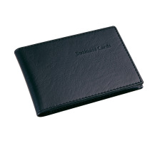 SIGEL Portef.carte visit 75x110mm noir -40 cartes, VZ170