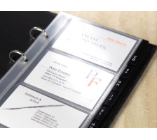 SIGEL Cartes visite pochette 90x58m 1-reihig, A-Z 10 pcs., VZ350