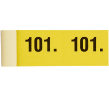 SIMPLEX Bloc vestiaire 101-200 jaune 100 feuilles, 13078