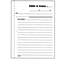 SIMPLEX Bon de livraison F A6 jaune/blanc 50x2 feuilles, 15121F