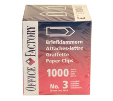 SMART OFFICE Trombones No.3 nickeles, 28mm 1000 pcs., 1013
