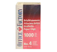 SMART OFFICE Trombones No.4 nickeles, 32mm 1000 pcs., 1014