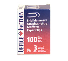 SMART OFFICE Trombones No.3 nickeles, 28mm 100 pcs., 113