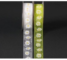 SPYK Bande Cubino 15mm/4m blanc/jaune Margerite, 1245.011