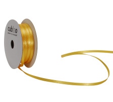 SPYK Satinband Cubino 3mmx8m gelb, 2082.114