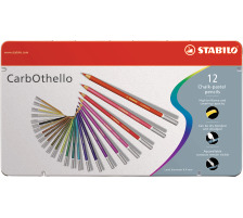 STABILO CarbOthello Pastellkreidestift 12 Farben, 1412-6