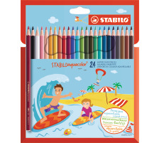 STABILO aquacolor Kids Design Etui, couleurs ass. 24 pcs., 16246
