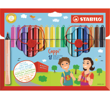 STABILO Cappi Stylo fibre 1mm Etui 18 pcs., 168/184