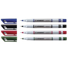 STABILO Stylo Fibre sensor 0,3mm(F) 4 couleurs, 189/4