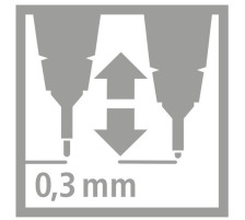 STABILO Stylo Fibre sensor 0,3mm(F) 4 couleurs, 189/4