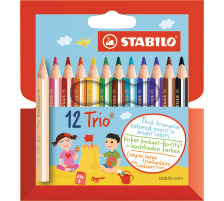 STABILO Trio Crayon de couleure Etui 12 pcs., 205/1201