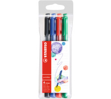 STABILO Premium-Fineliner 0,8mm pointMax 4 Farben, 488/4