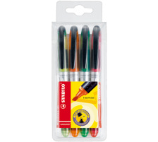 STABILO Textmarker NAVIGATOR 4 couleurs ass., 545/4