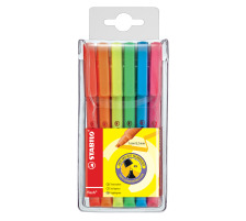 STABILO Textmarker FLASH 1/3,5mm 6 Farben ass., 555/6