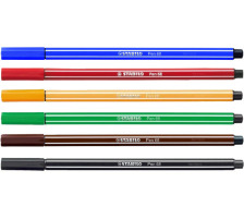 STABILO Fasermaler Pen 68 1mm 6 Farben, 6806/PL