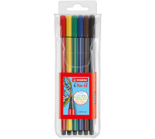STABILO Fasermaler Pen 68 1mm 6 Farben, 6806/PL