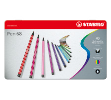 STABILO Fasermaler Pen 68 40er Etui, 6840-6
