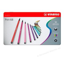 STABILO Fasermaler Pen 68 50er Etui, 6850-6