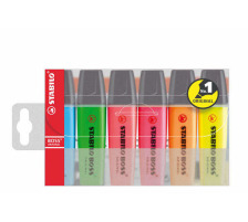 STABILO Textmarker BOSS ORIGINAL 2-5mm 6-couleurs, 70/6