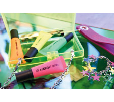STABILO Textmarker Neon 2-5mm jaune, 72/24