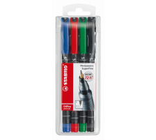 STABILO OHP Pen permanent S 4 pcs., étui, 841/4