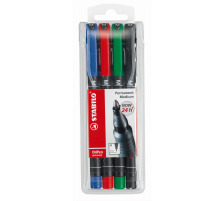 STABILO OHP Pen permanent M 4 pcs., tui, 843/4