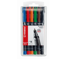 STABILO OHP Pen permanent M 6 pcs., tui, 843/6