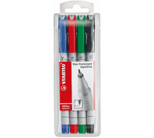 STABILO OHP Pen non-perm. S 4 pcs., tui, 851/4