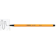 STABILO Stylos fibre point 88 0.4mm noir, 88/46