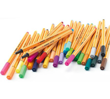 STABILO Stylos fibre point 88 0.4mm 6 couleurs ass., 88/6