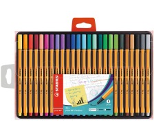STABILO Stylo fibre Point 88 0,4mm 25 pcs., tui, 8825-1