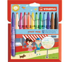 STABILO Stylo fibre power max Etui 12 pcs., 980/1201