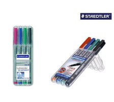 STAEDTLER Lumocolor non-perm. B 4 couleurs ass., 312 WP4