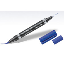 STAEDTLER Lumocolor DUO 348 0.6/1.5mm blau perm., 348-3