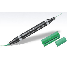 STAEDTLER Lumocolor DUO 348 0.6/1.5mm grn perm., 348-5