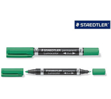 STAEDTLER Lumocolor DUO 348 0.6/1.5mm grn perm., 348-5