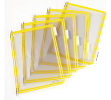 T-DISPLAY Poches Tarifold A4 jaune, 5 tabs 50mm 10 pcs., 6114004