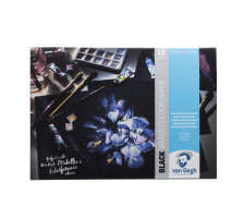 TALENS Aquarellpapier Van Gogh A3 schwarz, 360g 12 Blatt, 94170001