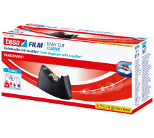 TESA Drouleur Curve 10mx19mm noir incl. 1 roul. Tesafilm, 53917-000