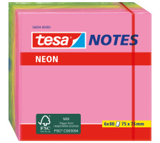 TESA Neon Notes 75x75mm 3 couleurs ass. 6x80 flls., 560040000