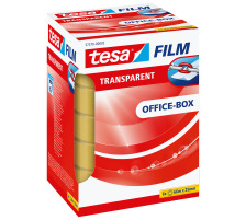 TESA tesafilm transparent 25mmx66m 5 Rl. + 1 Rl. in Office-Box, 573790000